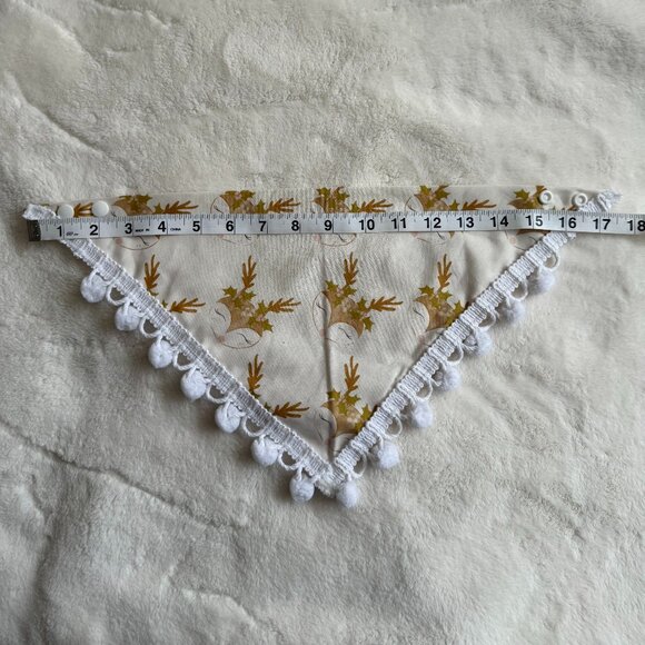 NWT Loic by Design Reindeer Babe Christmas Dog Bandana, White + Tan, Size M - Picture 11 of 13